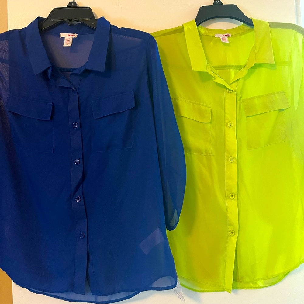 2 NWT BONGO blouses